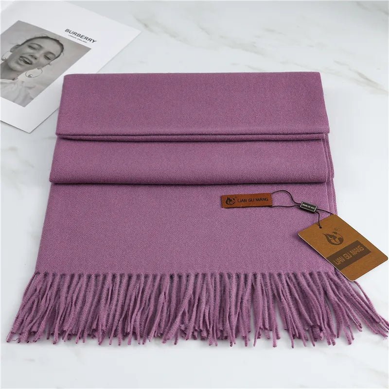 Cashmere Scarf for Women – Warm and Versatile Winter Accessory with Stylish Tassels - We are MFEO