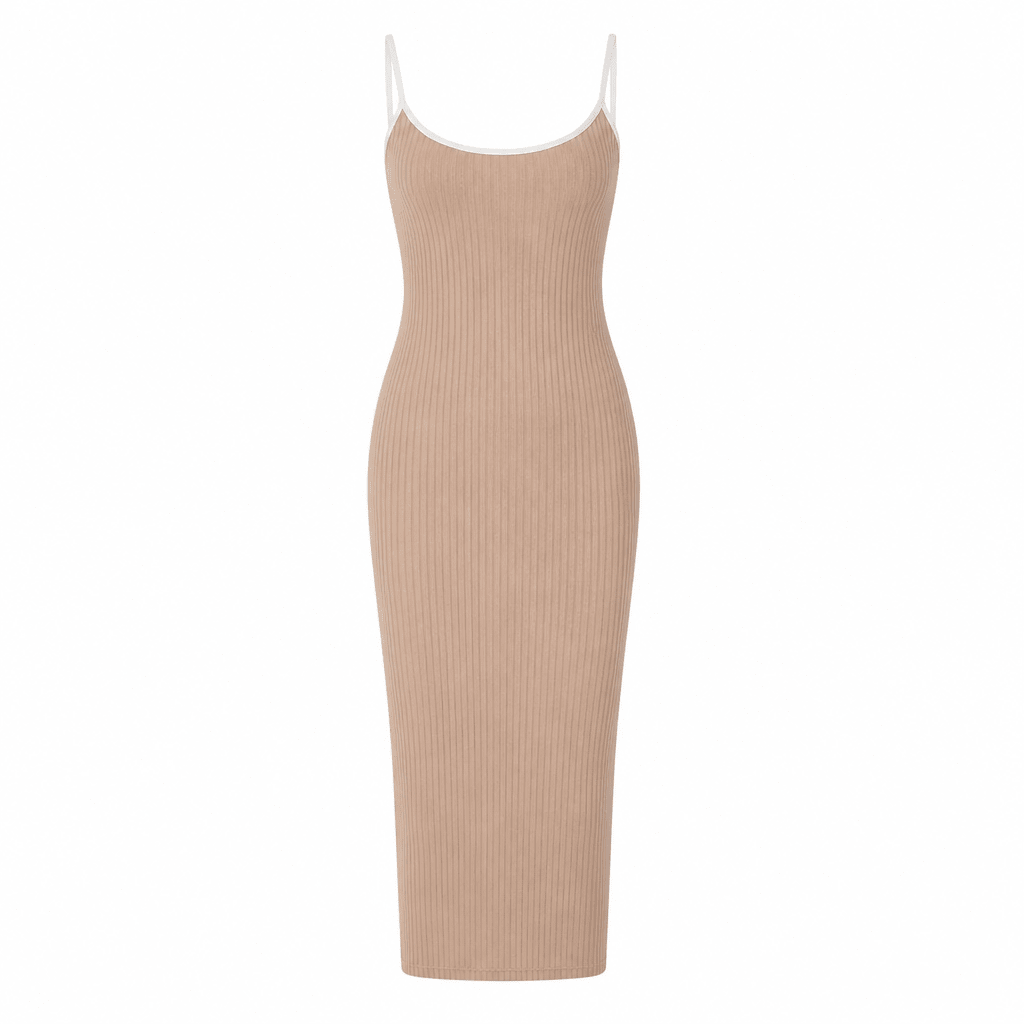 Cocktail Dress – Slim Fit Midi with Adjustable Straps - We are MFEO