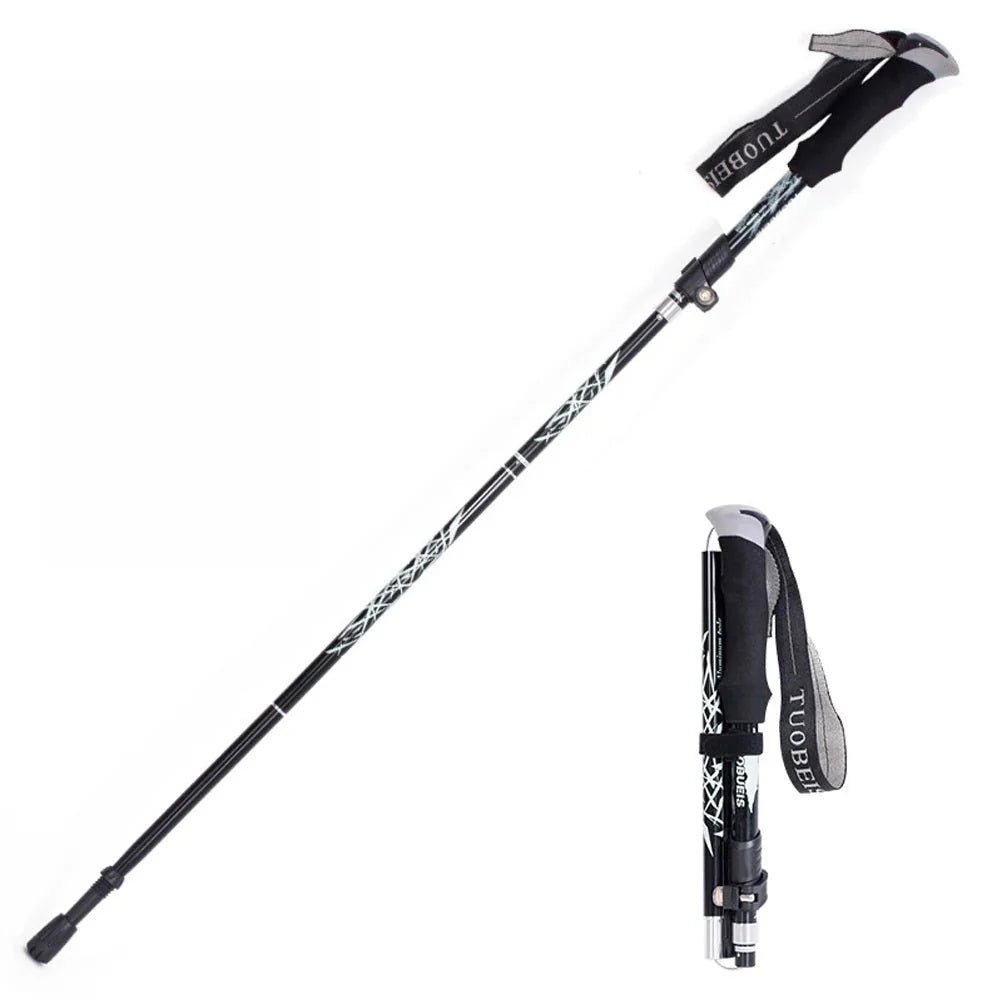 Collapsible Hiking Poles with Adjustable Length – Lightweight, Shock Absorption for Trekking - We are MFEO