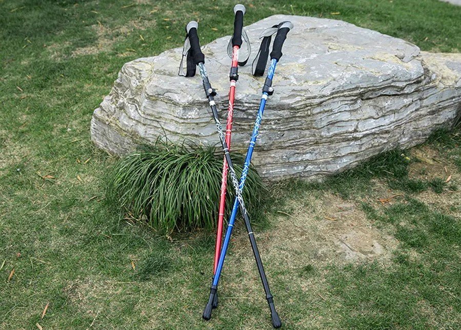 Collapsible Hiking Poles with Adjustable Length – Lightweight, Shock Absorption for Trekking - We are MFEO