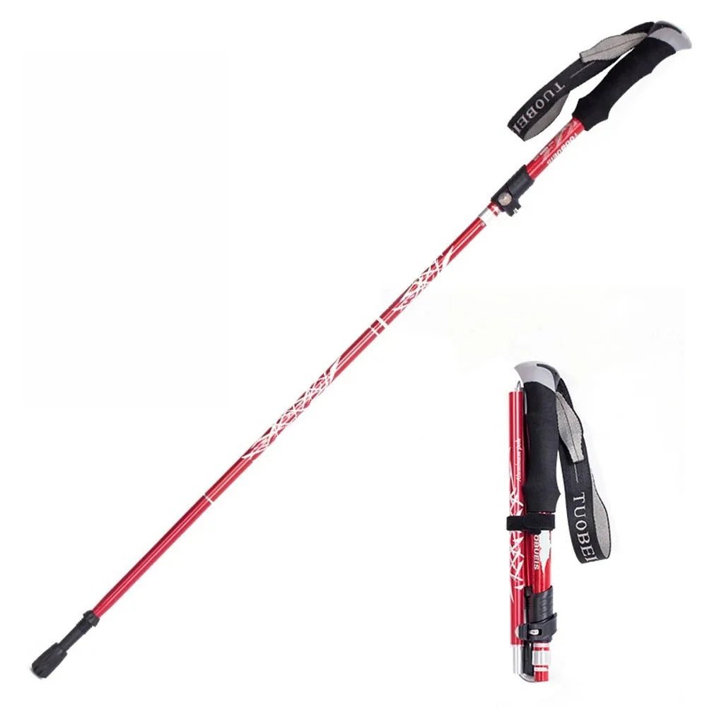 Collapsible Hiking Poles with Adjustable Length – Lightweight, Shock Absorption for Trekking - We are MFEO