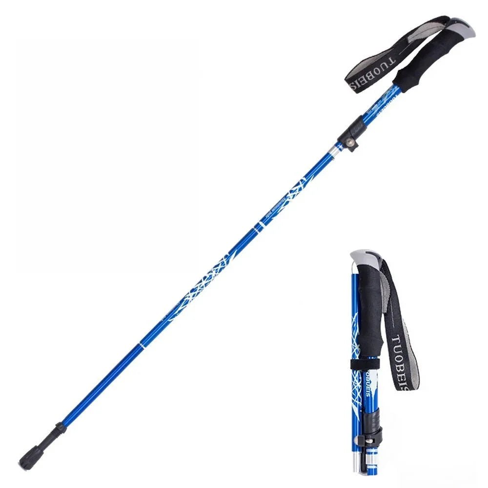 Collapsible Hiking Poles with Adjustable Length – Lightweight, Shock Absorption for Trekking - We are MFEO