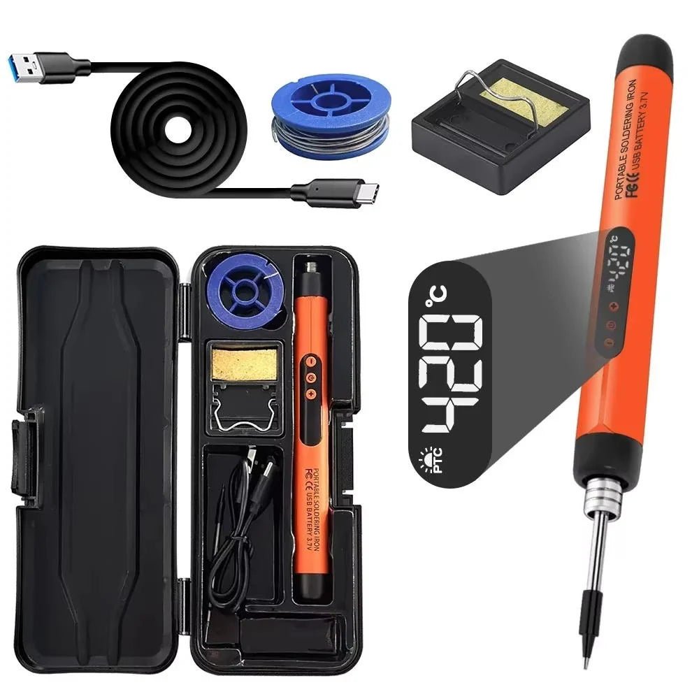 Cordless Soldering Iron with Adjustable Temperature – Portable for Electronics and Jewelry - We are MFEO