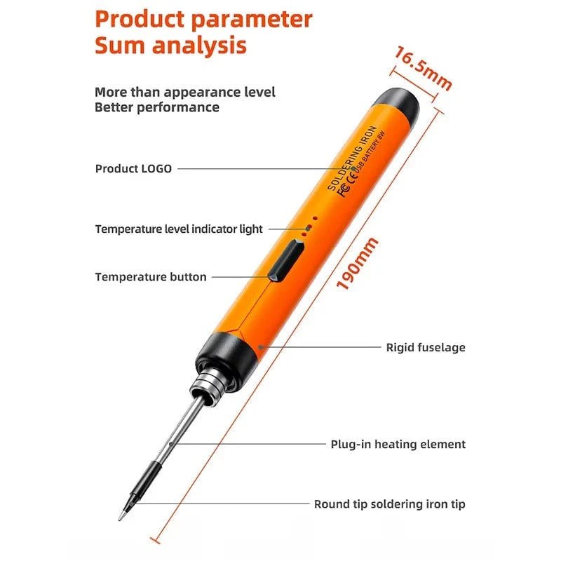 Cordless Soldering Iron with Adjustable Temperature – Portable for Electronics and Jewelry - We are MFEO