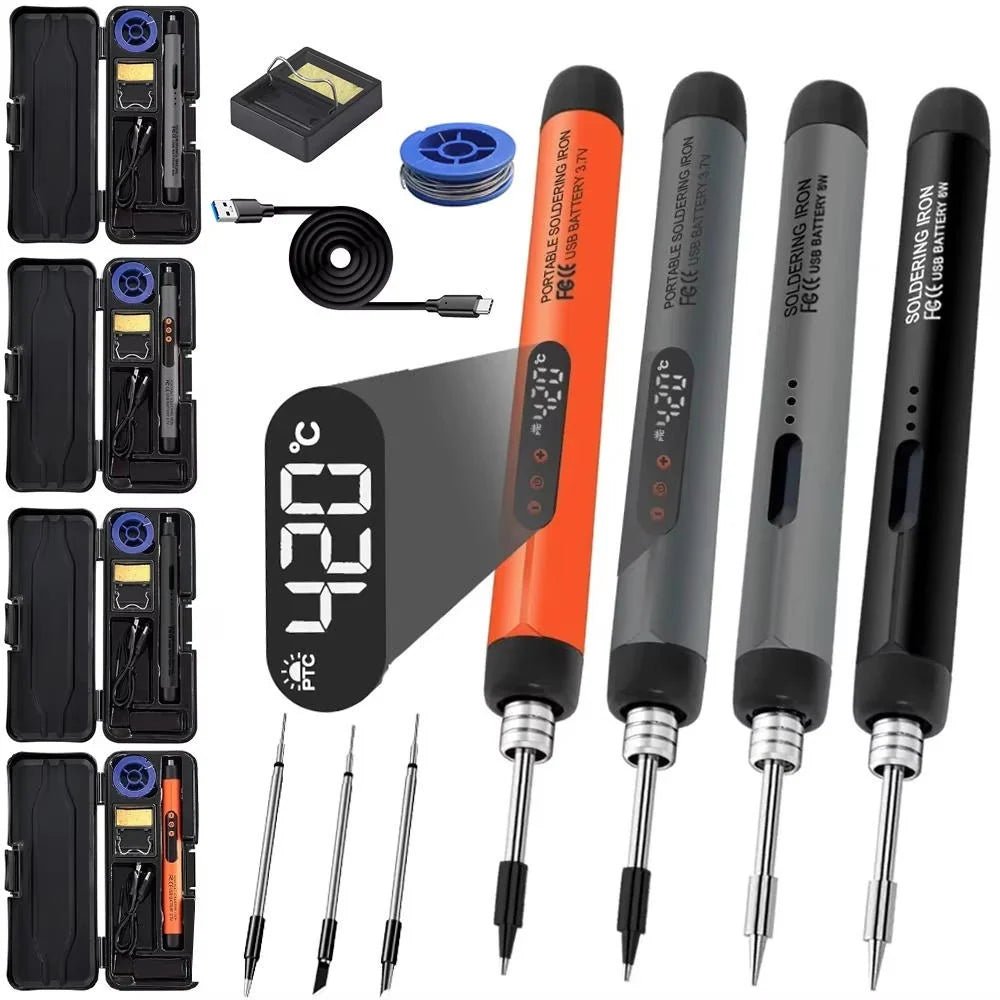 Cordless Soldering Iron with Adjustable Temperature – Portable for Electronics and Jewelry - We are MFEO