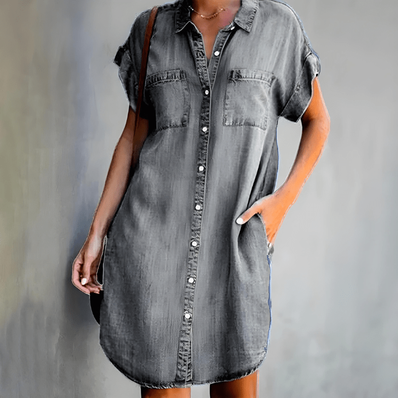 Dress with Draped Layers – Slimming Fit for Formal and Casual Occasions - We are MFEO