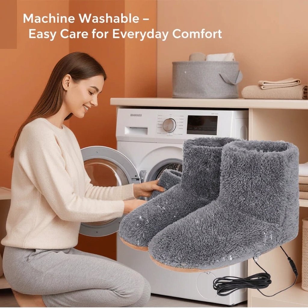 Electric Heated Slippers – Adjustable Heat, USB Rechargeable - We are MFEO