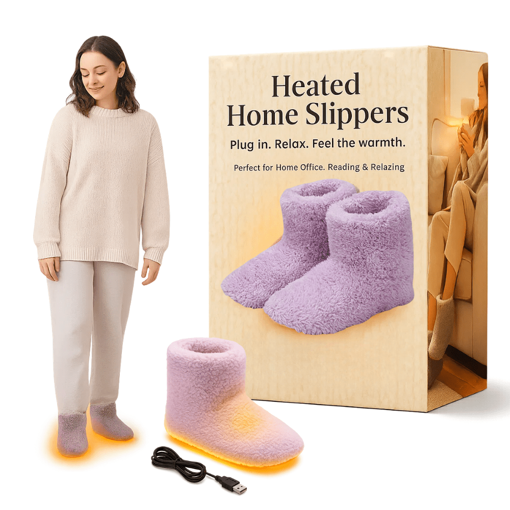 Electric Heated Slippers – Adjustable Heat, USB Rechargeable - We are MFEO