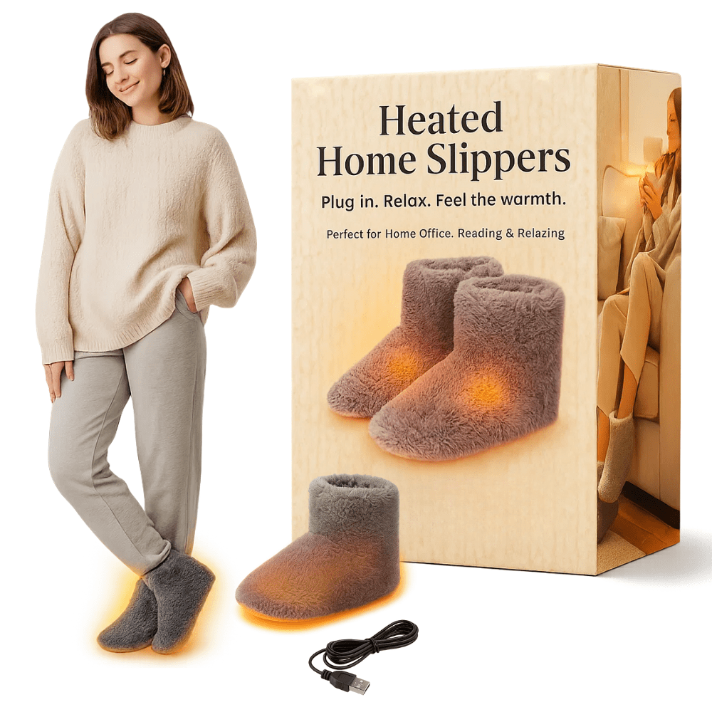 Electric Heated Slippers – Adjustable Heat, USB Rechargeable - We are MFEO