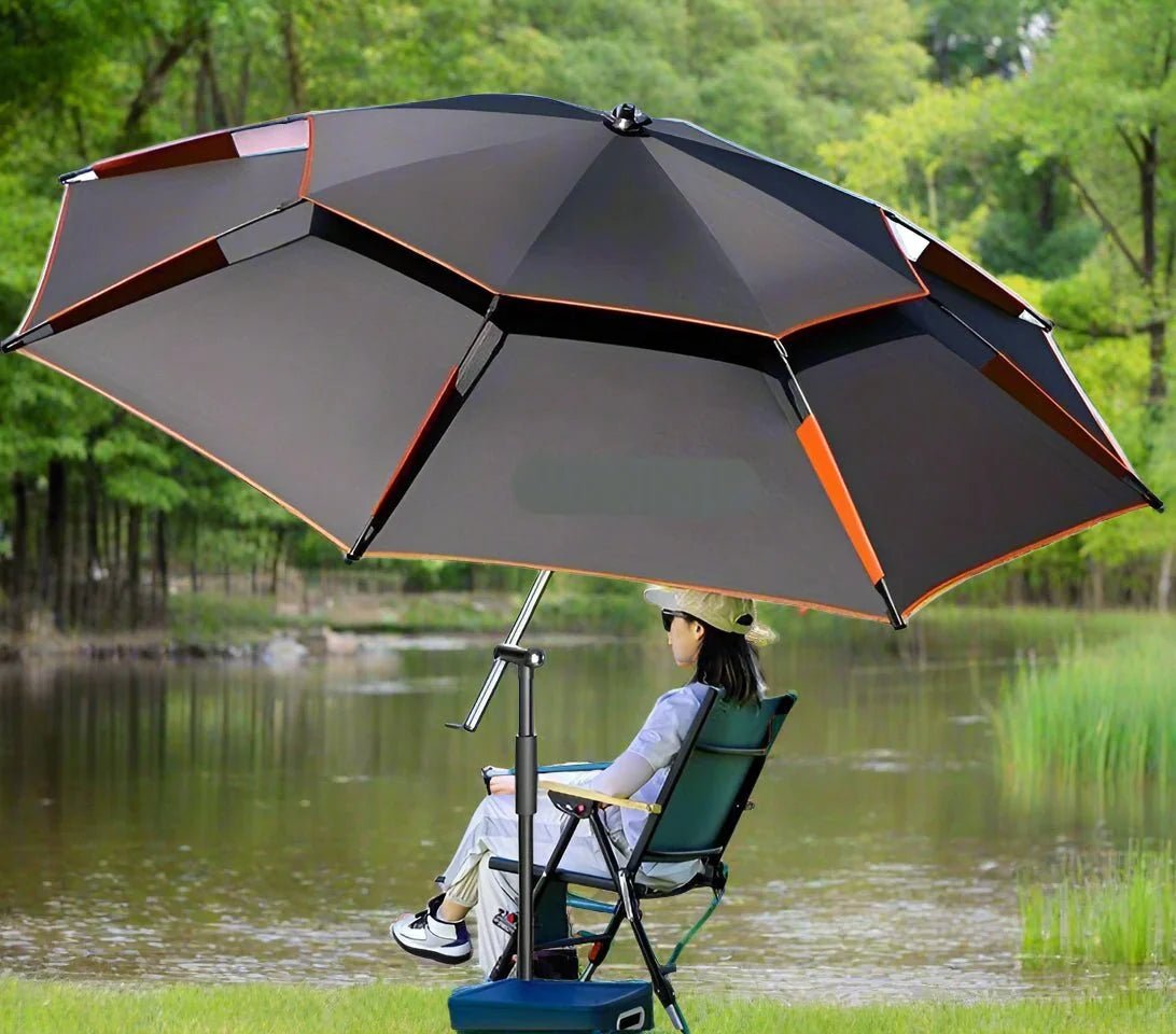 Fishing Umbrella with UPF 50+ Protection – Windproof, Waterproof, 360° Adjustable Canopy - We are MFEO