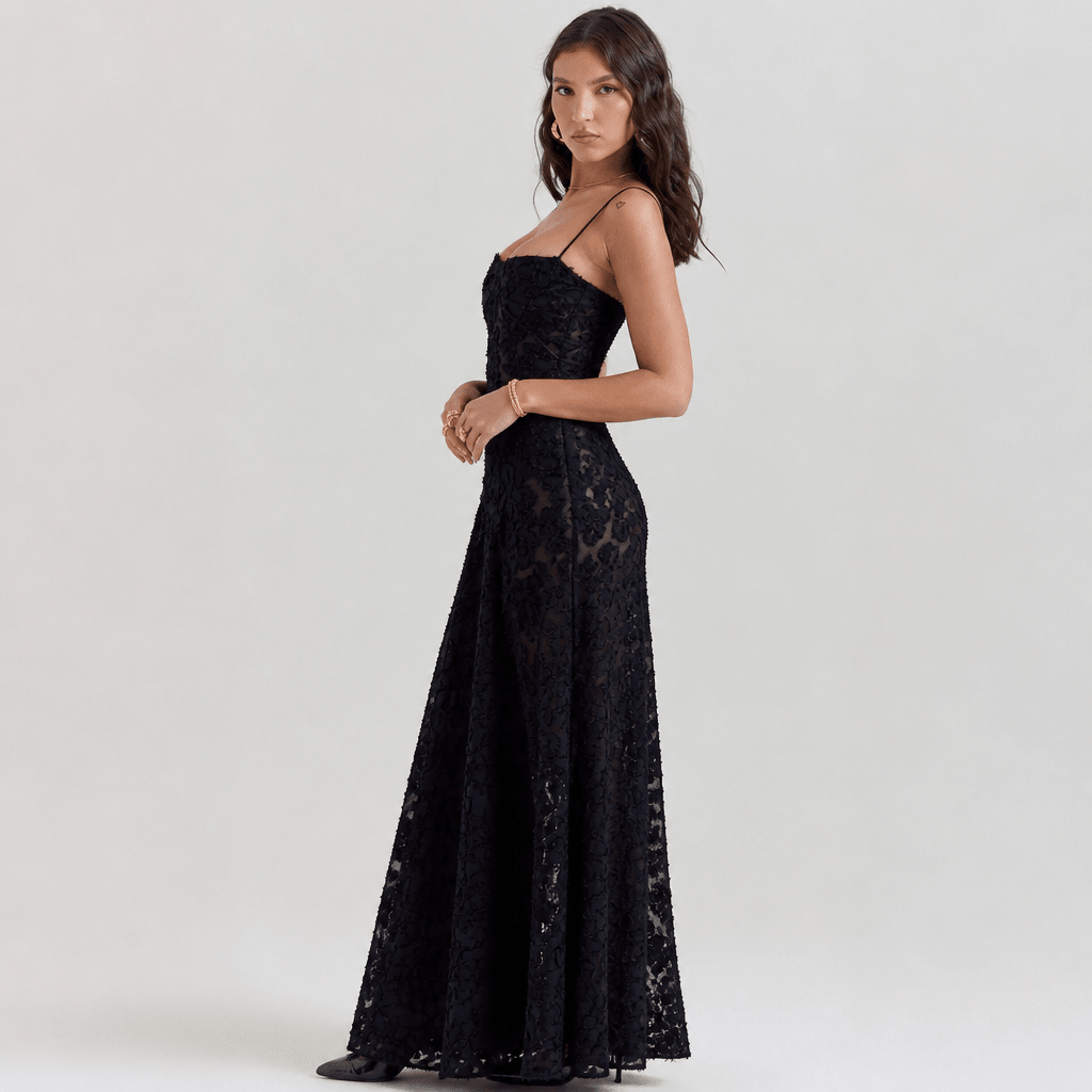 Floral Maxi Dress – Elegant for Weddings and Formal Events, Lightweight and Flowing - We are MFEO