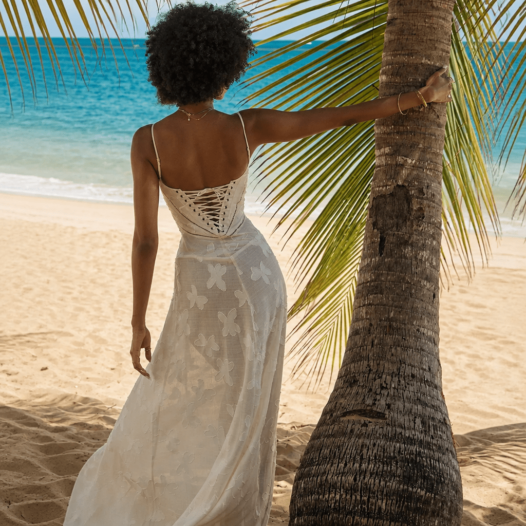 Floral Maxi Dress – Elegant for Weddings and Formal Events, Lightweight and Flowing - We are MFEO