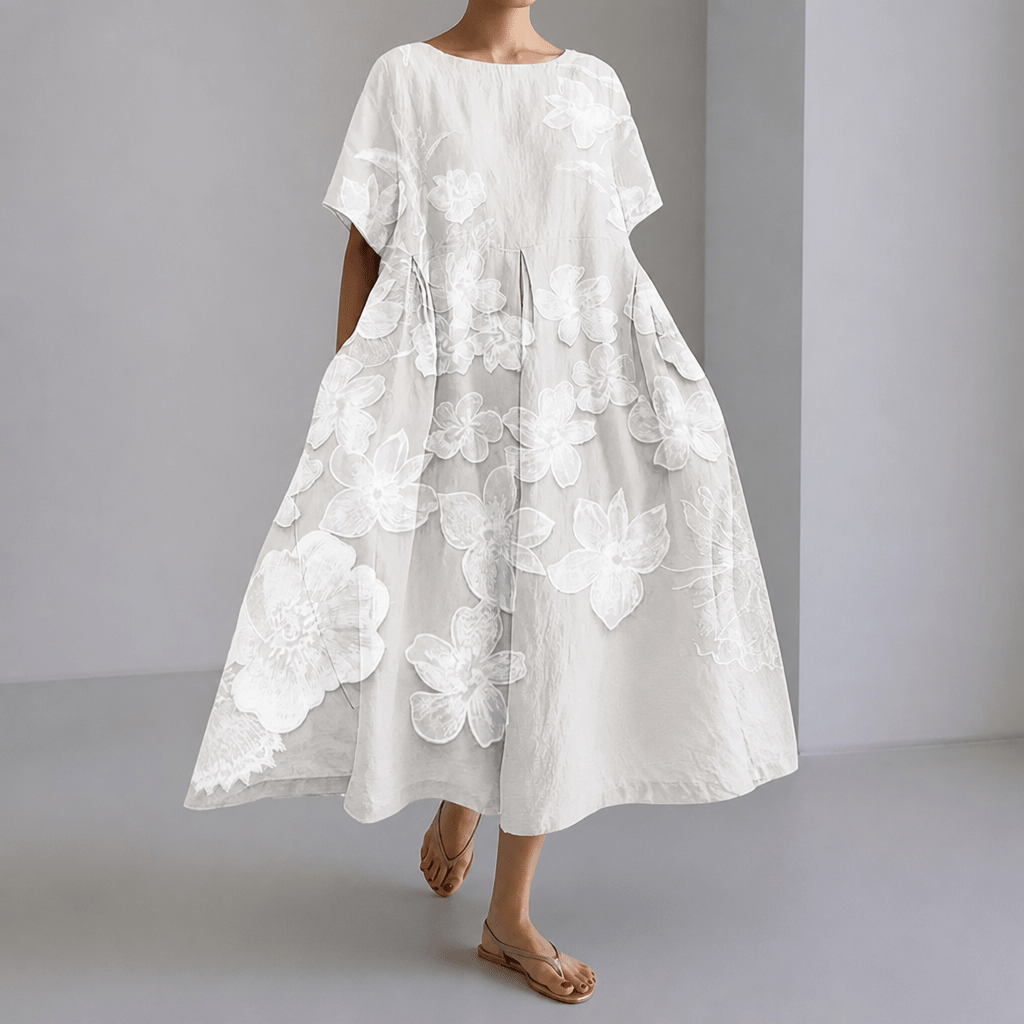 Floral Maxi Dress for Summer – All-Day Comfort (Plus Size Available) - We are MFEO