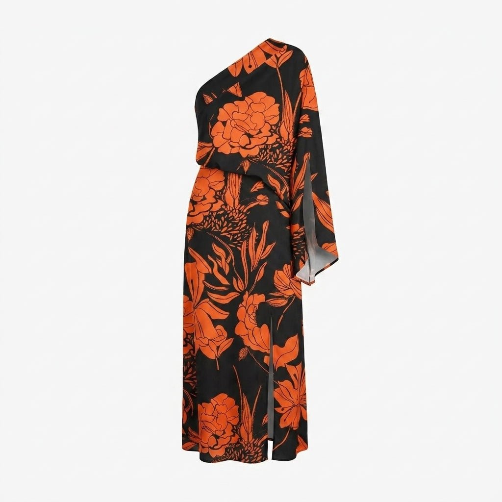 Floral Maxi Dress – One-Shoulder Style for Summer Events - We are MFEO