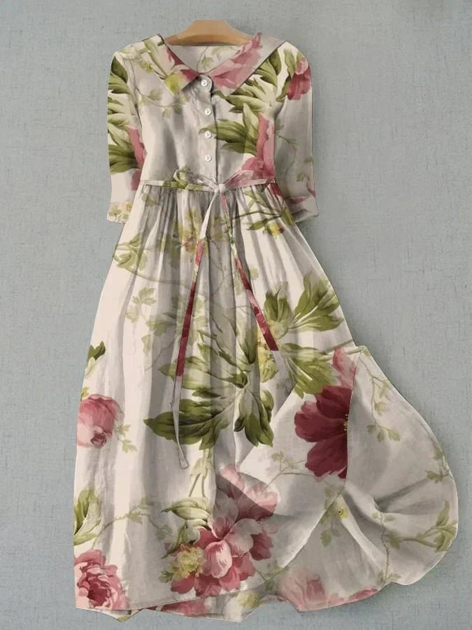 Floral Midi Dress for Summer – Lightweight and Flowing - We are MFEO