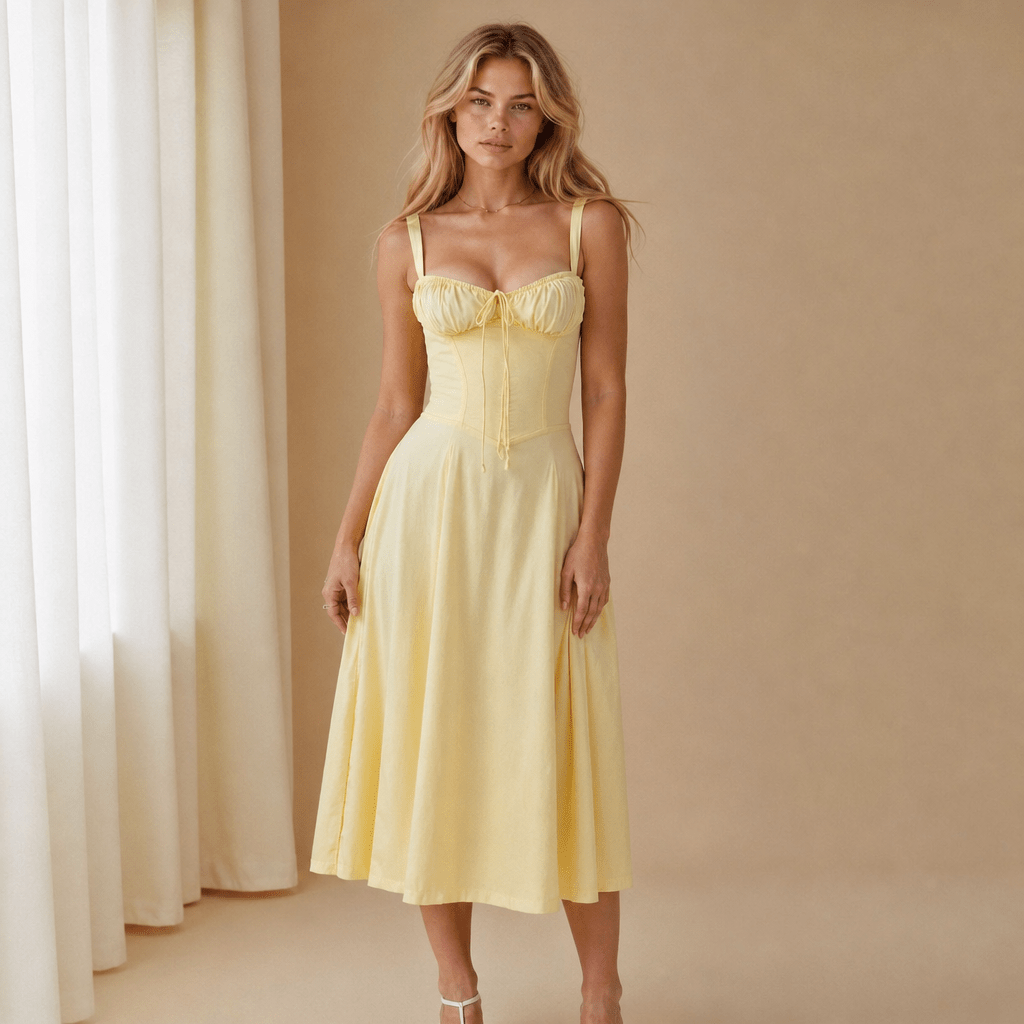Floral Wedding Guest Midi Dress – Lightweight with Side Slit - We are MFEO