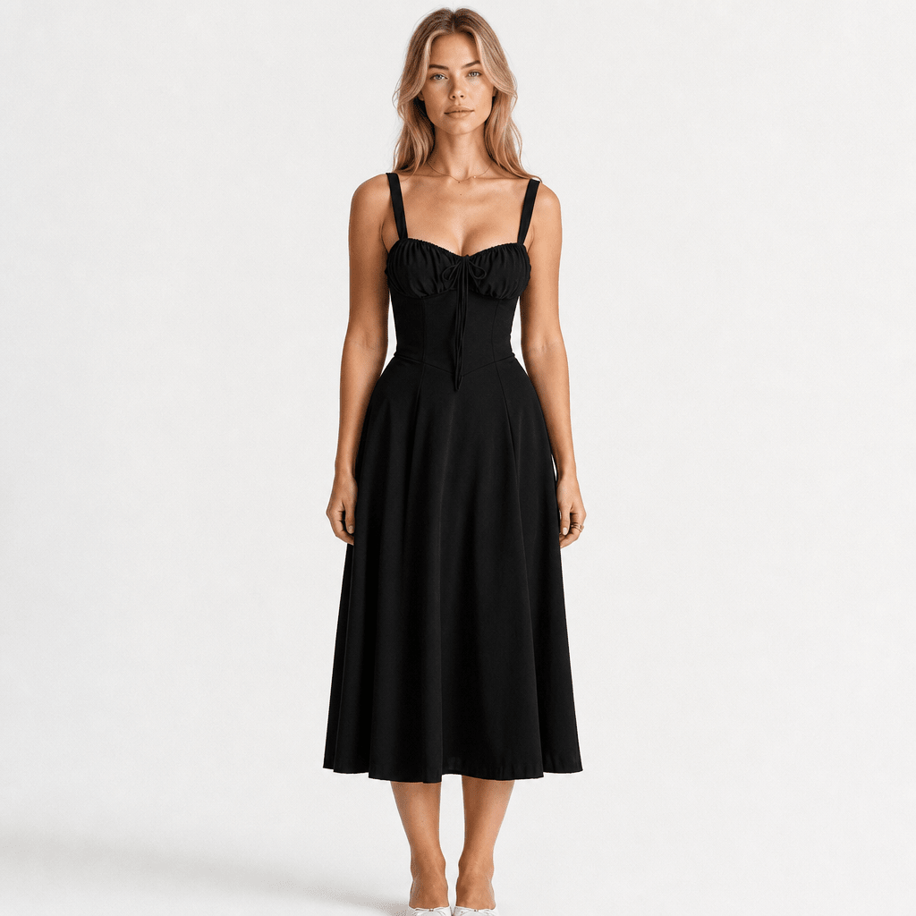 Floral Wedding Guest Midi Dress – Lightweight with Side Slit - We are MFEO