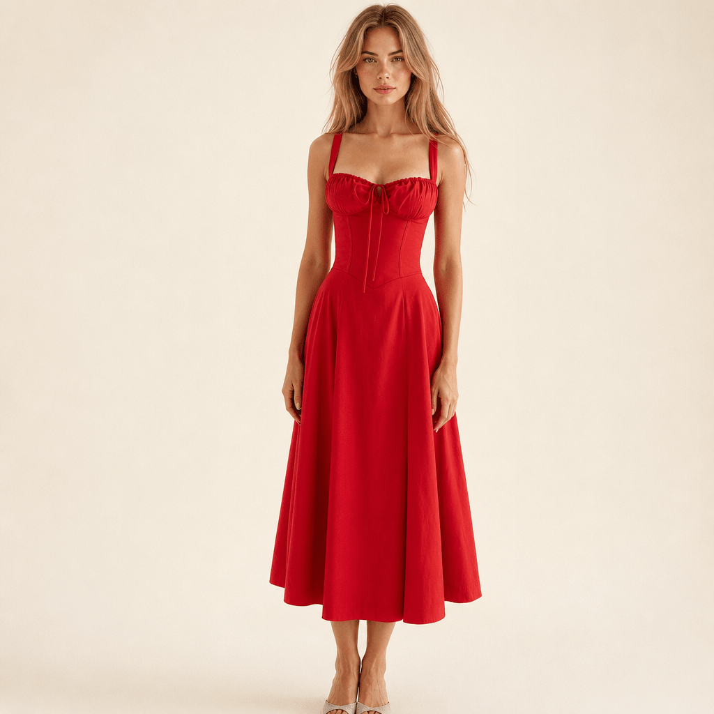 Floral Wedding Guest Midi Dress – Lightweight with Side Slit - We are MFEO