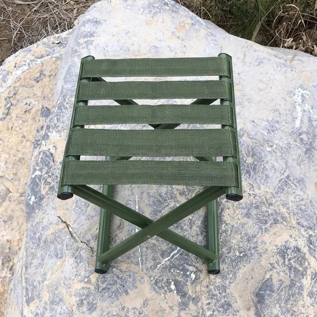 Folding Camping Stool – Portable Iron Frame with Oxford Fabric, Supports 300 kg - We are MFEO