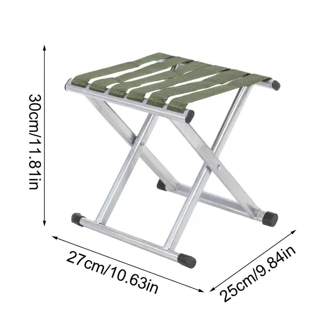 Folding Camping Stool – Portable Iron Frame with Oxford Fabric, Supports 300 kg - We are MFEO