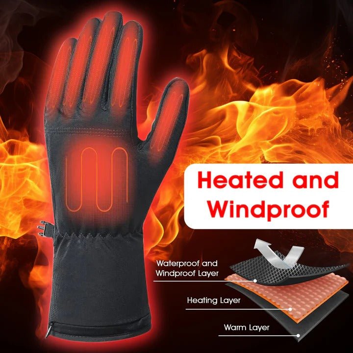 Heated Gloves for Winter – Touchscreen Compatible with Adjustable Heat Settings - We are MFEO