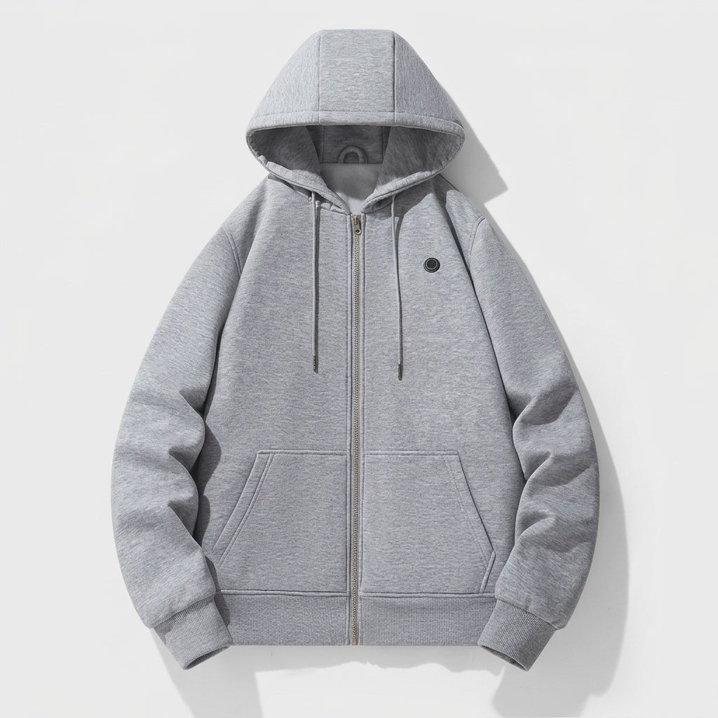 Heated Hoodie for Women – Zip-Up Sweatshirt with Kangaroo Pocket for Winter Warmth - We are MFEO