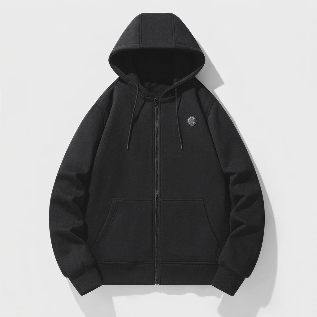 Heated Hoodie for Women – Zip-Up Sweatshirt with Kangaroo Pocket for Winter Warmth - We are MFEO