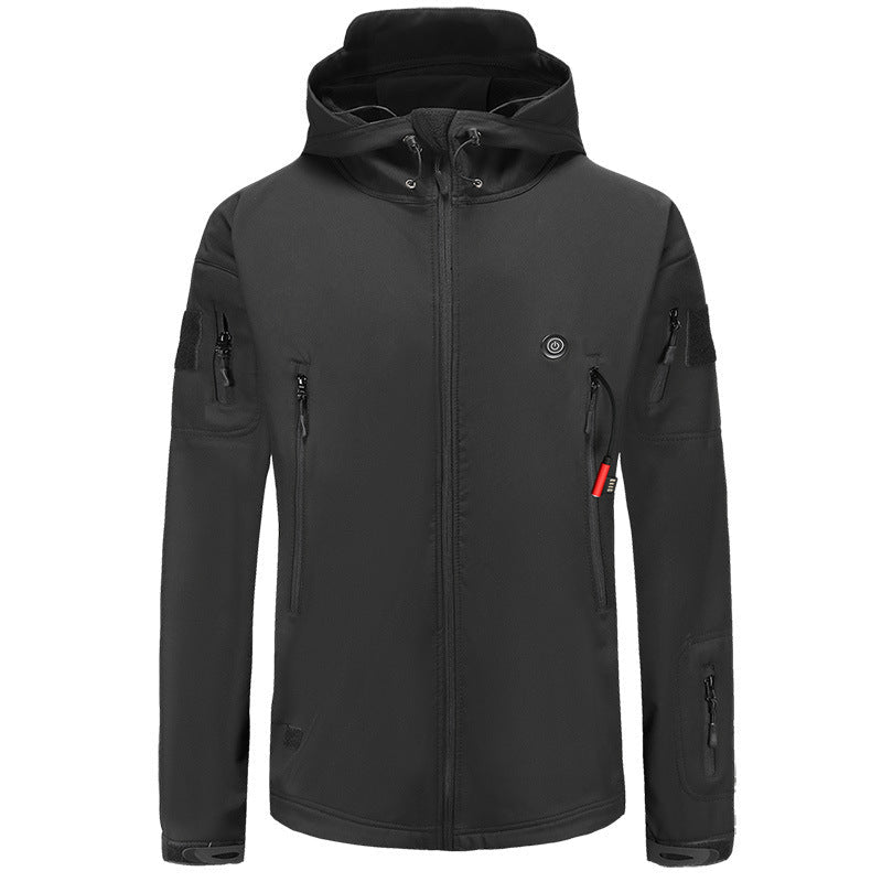 Heated Jacket for Men – Hooded Coat, USB-Powered, Adjustable Temperature - We are MFEO