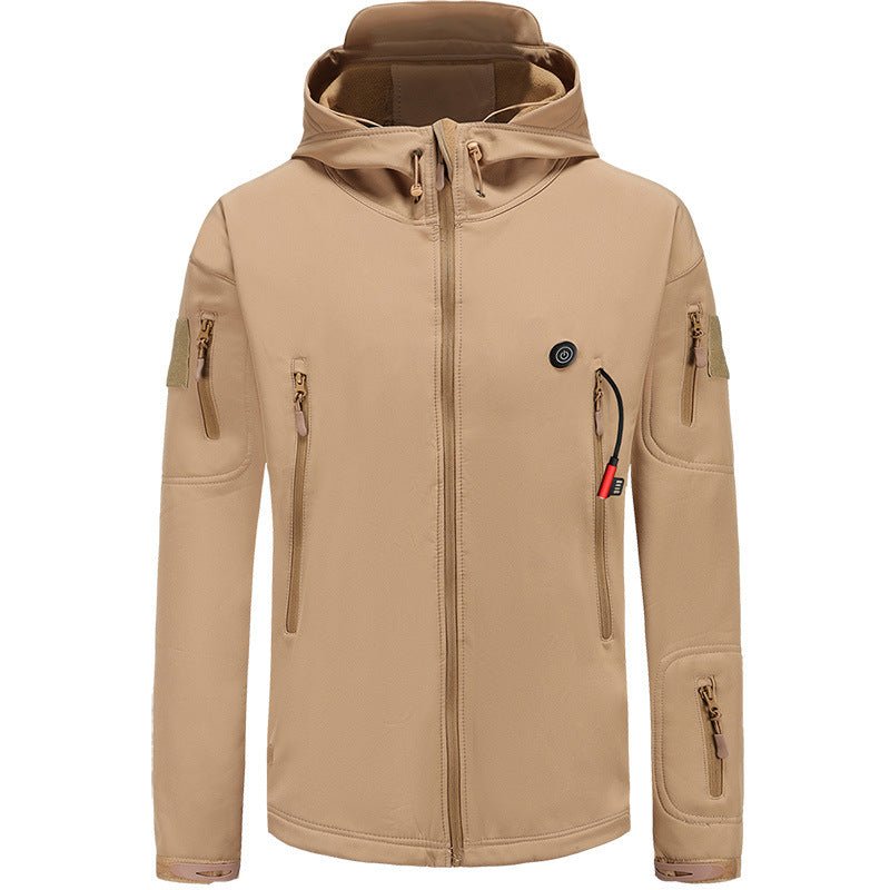 Heated Jacket for Men – Hooded Coat, USB-Powered, Adjustable Temperature - We are MFEO