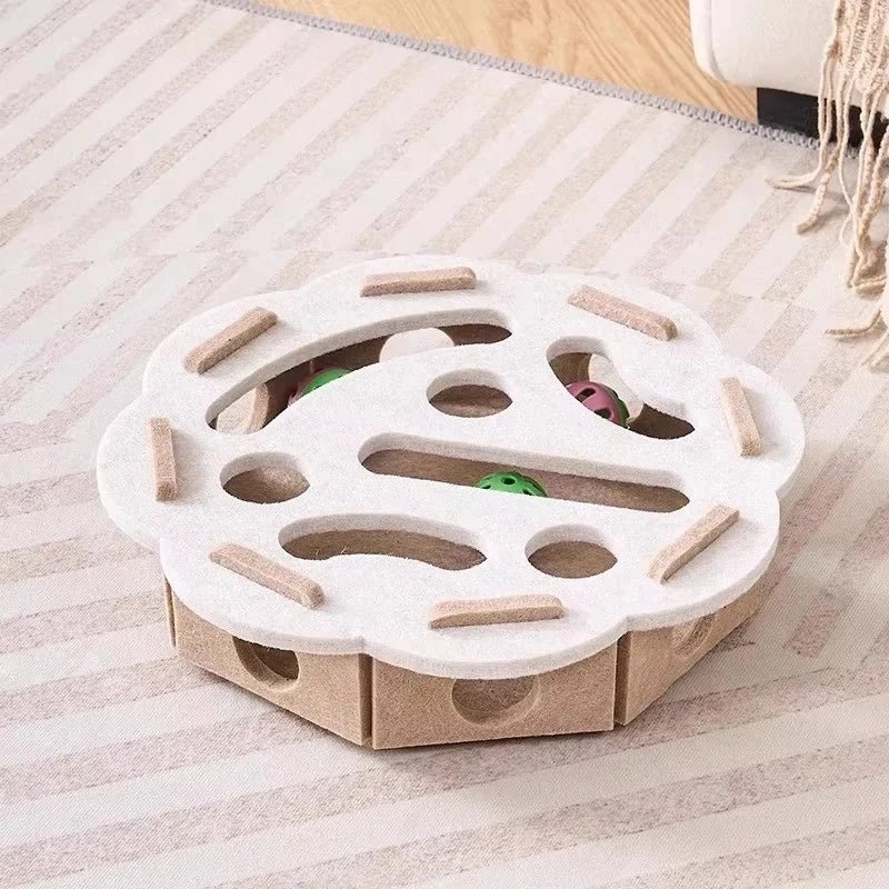 Interactive Cat Toy Puzzle Box – Durable Felt for Indoor Play and Mental Stimulation - We are MFEO