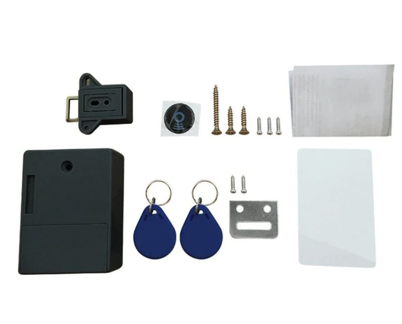 Invisible Magnetic Cabinet Lock for Doors up to 45mm – No-Drill Installation with Key and Card Access - We are MFEO