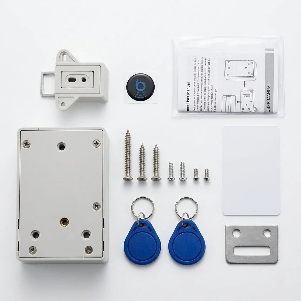 Invisible Magnetic Cabinet Lock for Doors up to 45mm – No-Drill Installation with Key and Card Access - We are MFEO
