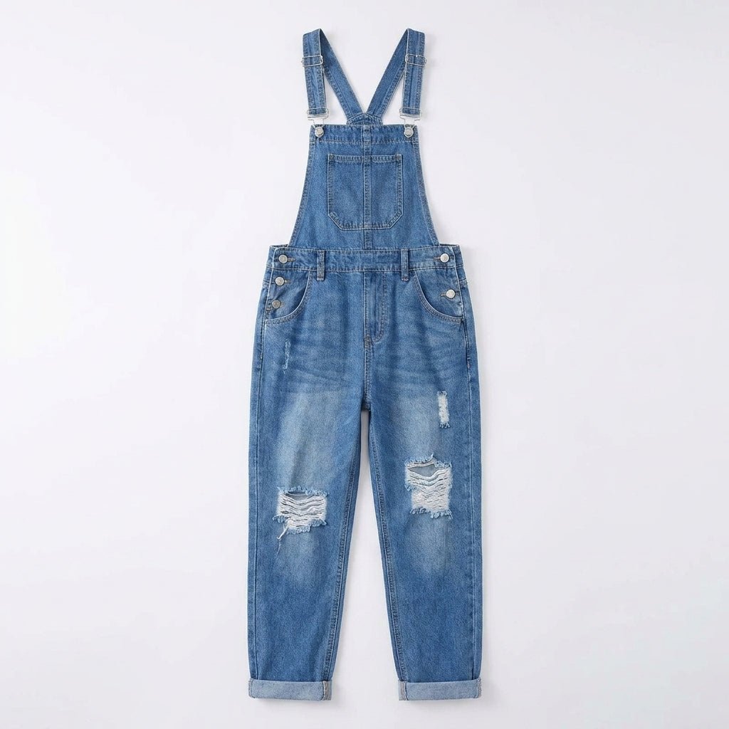 Jumpsuit with Adjustable Straps – Straight Leg Design and Bib Pocket - We are MFEO