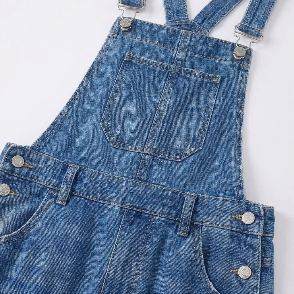 Jumpsuit with Adjustable Straps – Straight Leg Design and Bib Pocket - We are MFEO