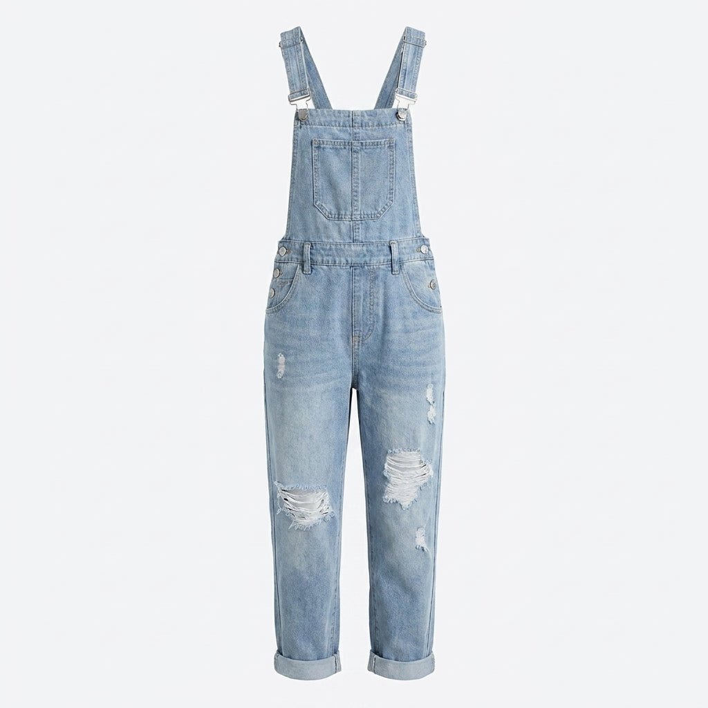 Jumpsuit with Adjustable Straps – Straight Leg Design and Bib Pocket - We are MFEO