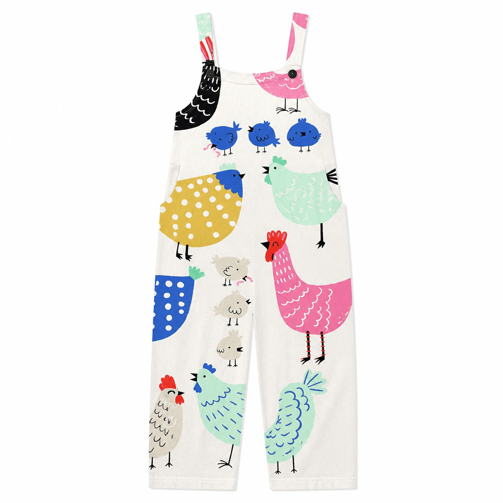 Jumpsuit with Chicken Motif – Relaxed Fit - We are MFEO