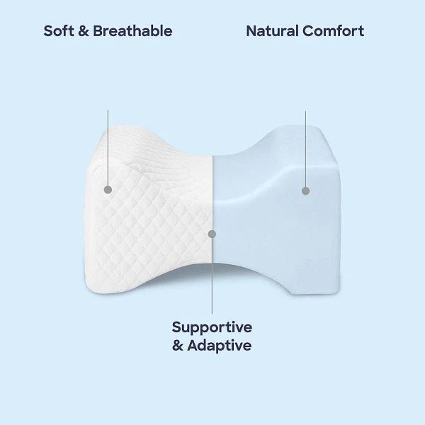 Leg Pillow for Knee and Hip Support – Memory Foam, Ergonomic Shape for Side Sleepers - We are MFEO