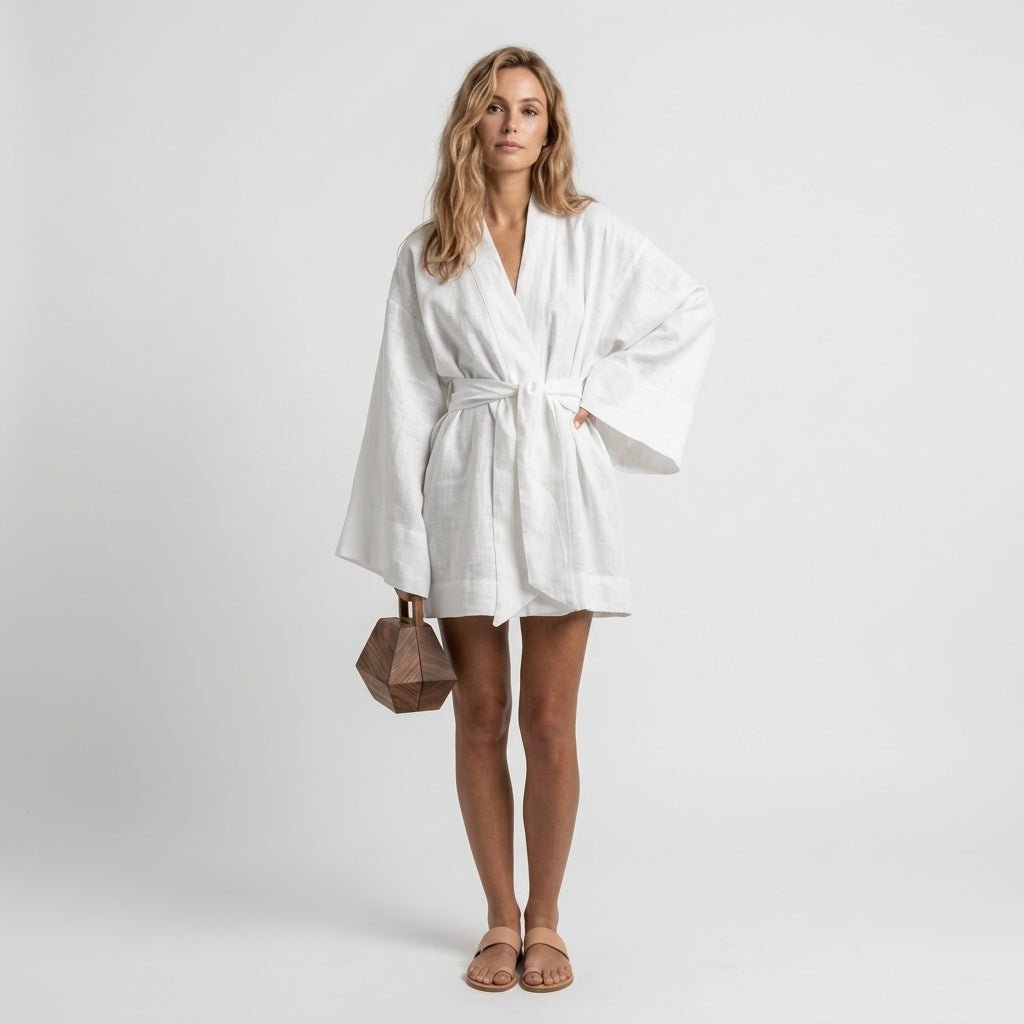 Linen Mini Dress for Summer – Comfortable Fit - We are MFEO