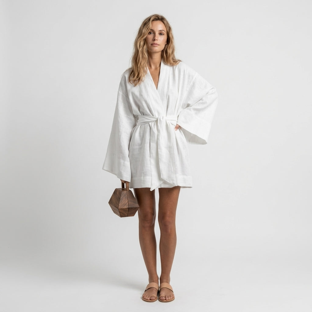 Linen Mini Dress for Summer – Comfortable Fit - We are MFEO