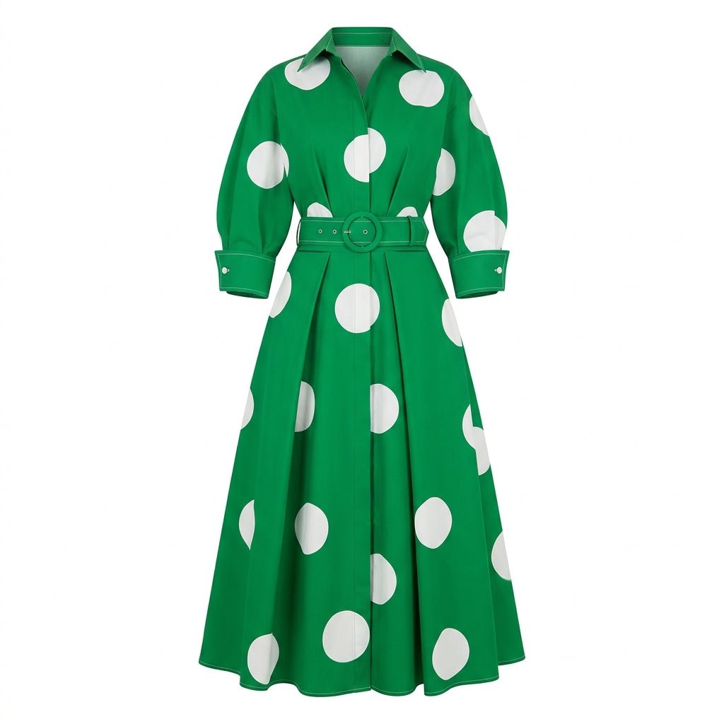 Long Sleeve Maxi Dress – Adjustable Waist, Draped Silhouette, Plus Size Available - We are MFEO