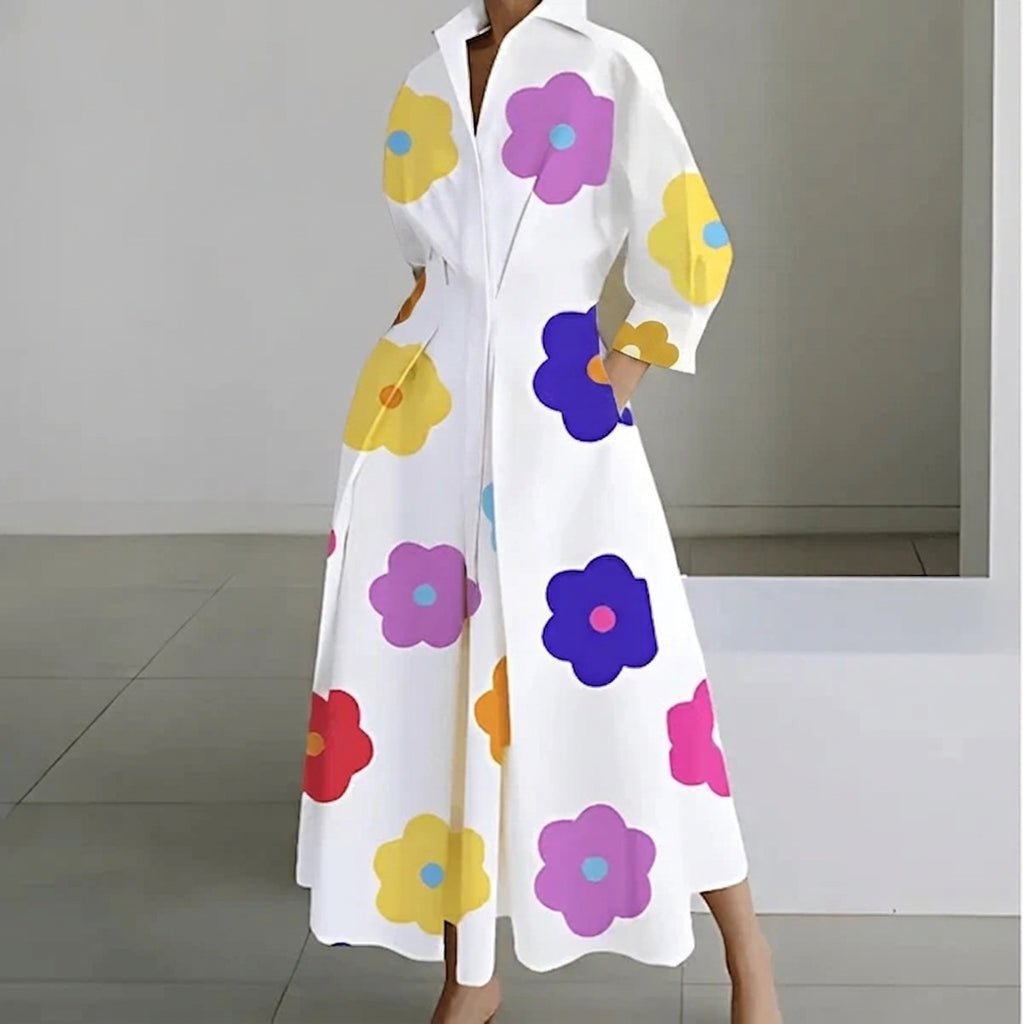 Long Sleeve Maxi Dress – Adjustable Waist, Draped Silhouette, Plus Size Available - We are MFEO