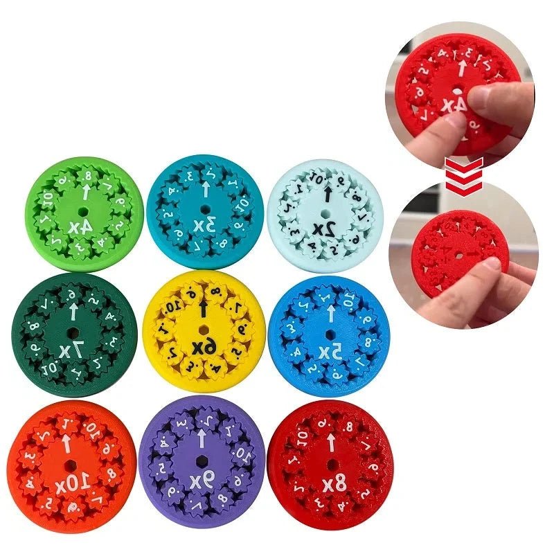 Math Facts Fidget Spinner Toy – Interactive Learning Tool for Multiplication, Division, Addition, Subtraction - We are MFEO