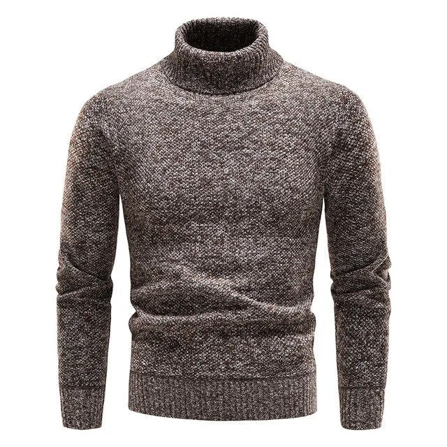 Men's Black Turtleneck Jumper – Slim Fit Knitwear for Casual Wear - We are MFEO