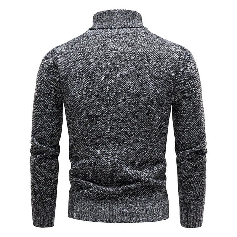 Men's Black Turtleneck Jumper – Slim Fit Knitwear for Casual Wear - We are MFEO