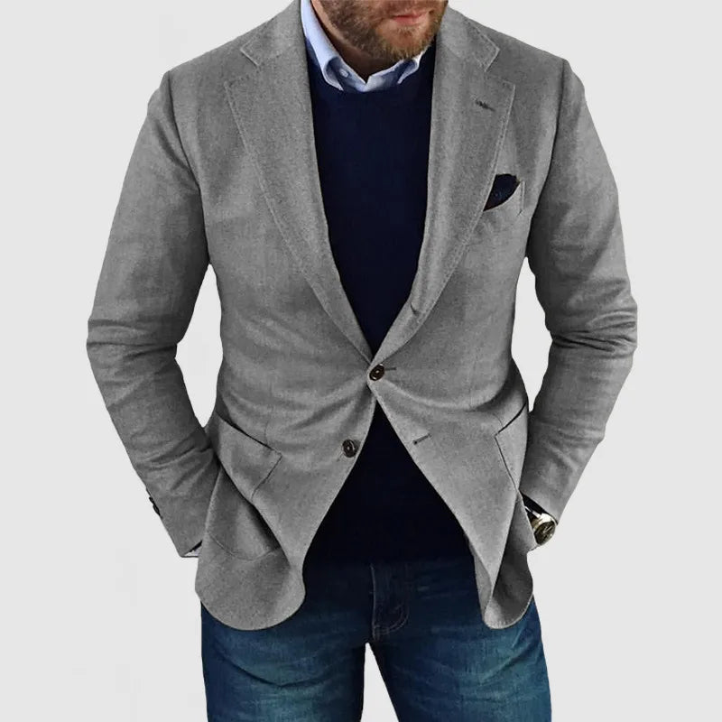 Men's Blazer Jacket – Tailored Two-Button Design for Business Casual and Smart Events - We are MFEO