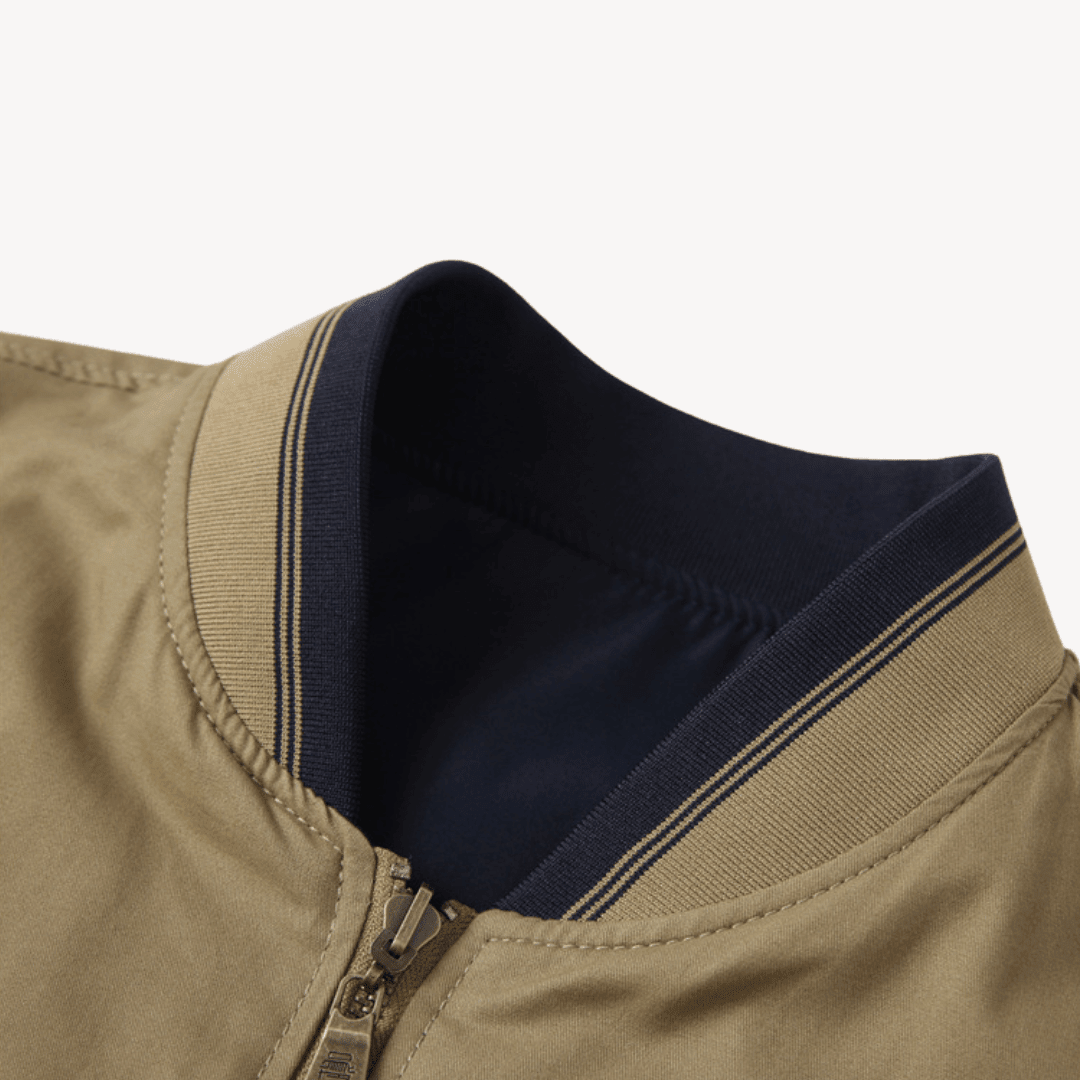 Men's Bomber Jacket with Stand Collar – Relaxed Fit - We are MFEO