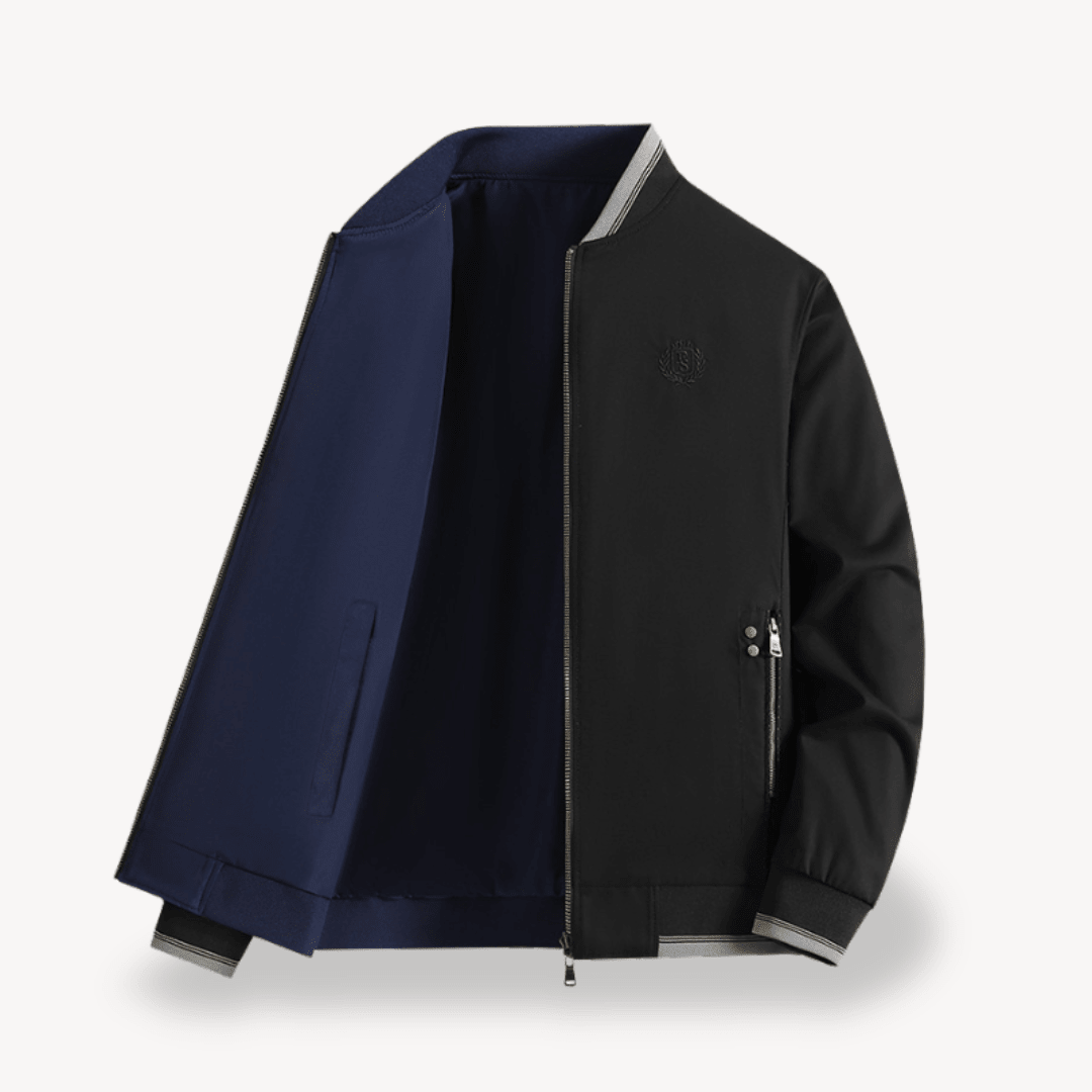 Men's Bomber Jacket with Stand Collar – Relaxed Fit - We are MFEO