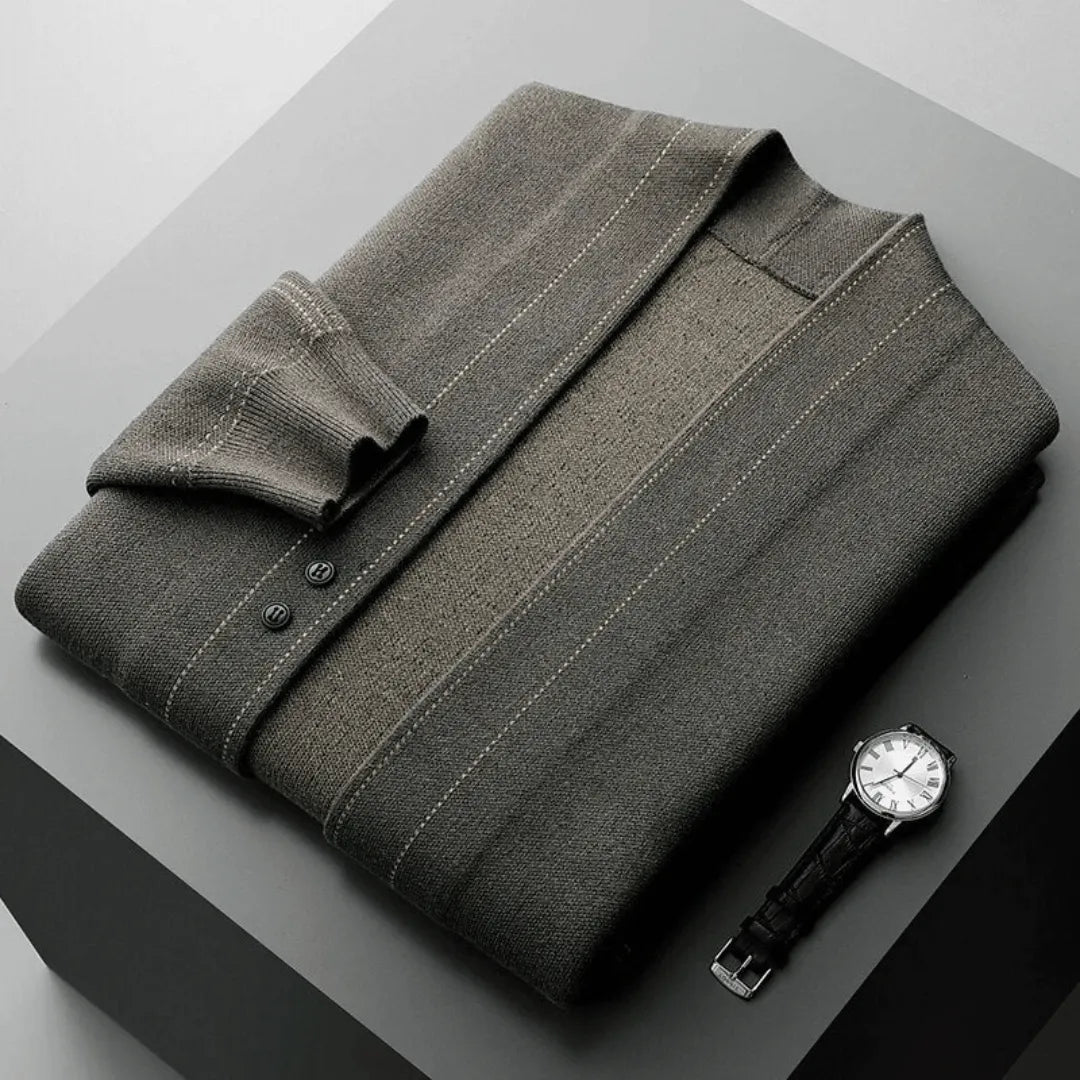 Men's Cardigan Sweater - Button - Front Design for All - Season Layering and Relaxed Fit - We are MFEO