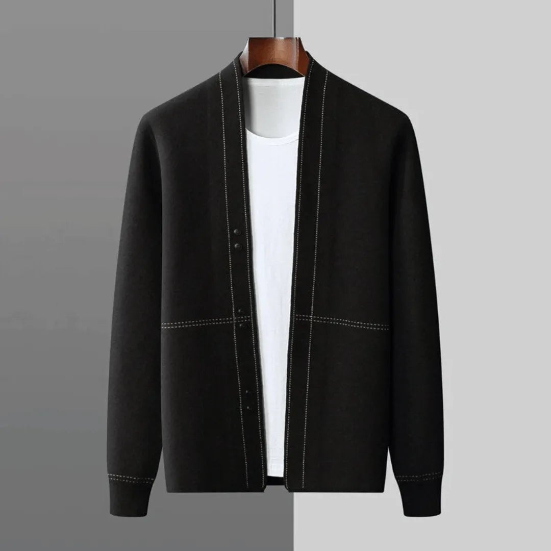 Men's Cardigan Sweater - Button - Front Design for All - Season Layering and Relaxed Fit - We are MFEO
