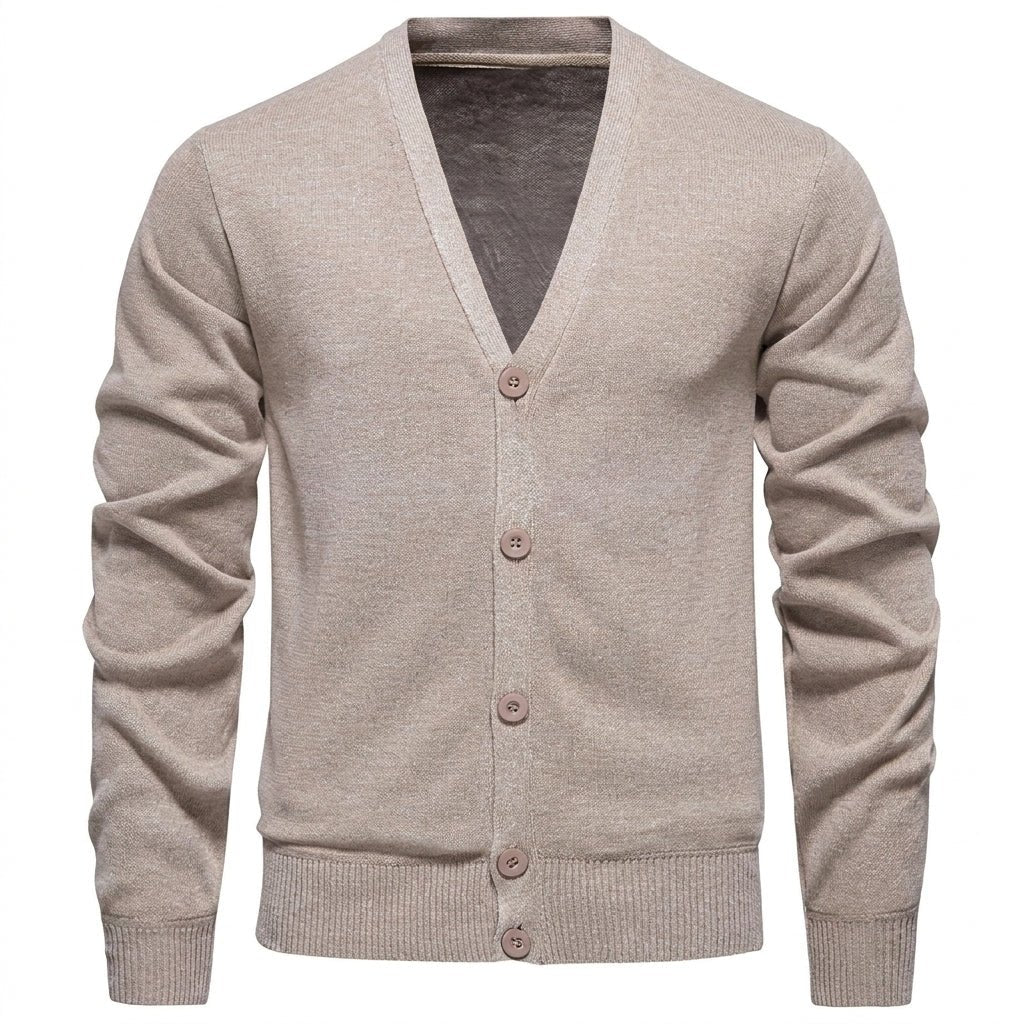 Men's Cardigan Sweater – Slim Fit V - Neck for Autumn and Winter Smart Casual Wear - We are MFEO